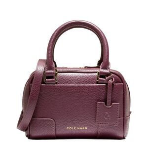 Cole Haan Beverly Mini Leather Satchel, Black